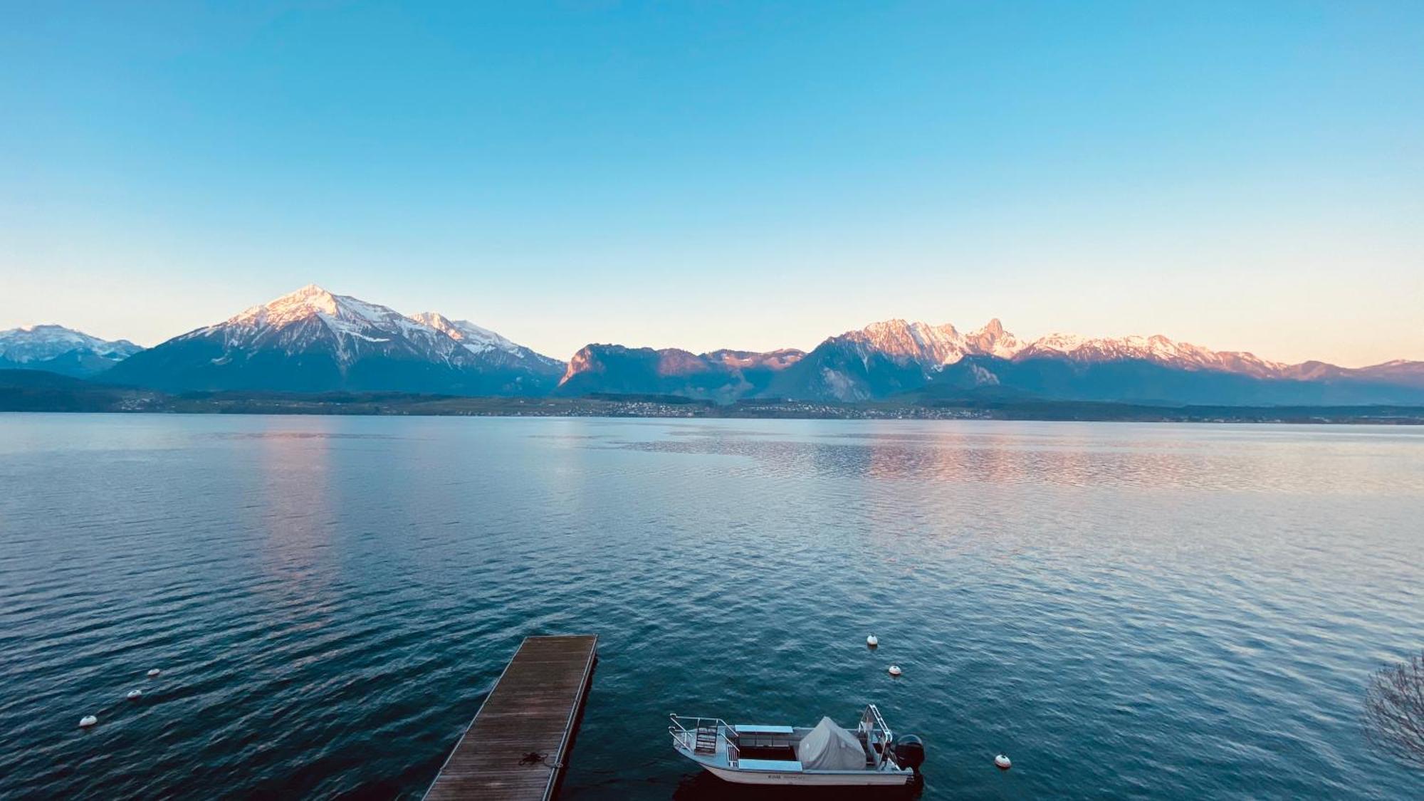 Dependance Stella Del Lago By Hotel Restaurant Bellevue Au Lac Thun Exteriér fotografie